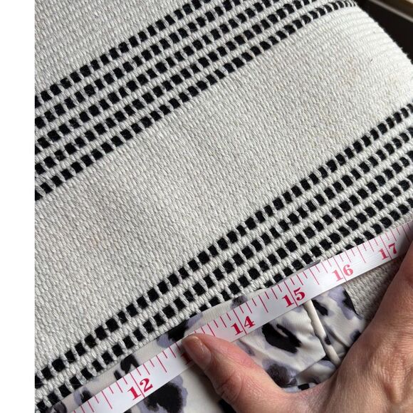 ZARA large black white animal print ruched skirt satin feel - Picture 4 of 9